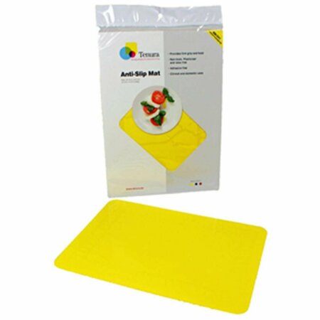 TENURA Silicone Non-Slip Table Mat, Yellow - 13.75 x 10 in. Tenura-753733503